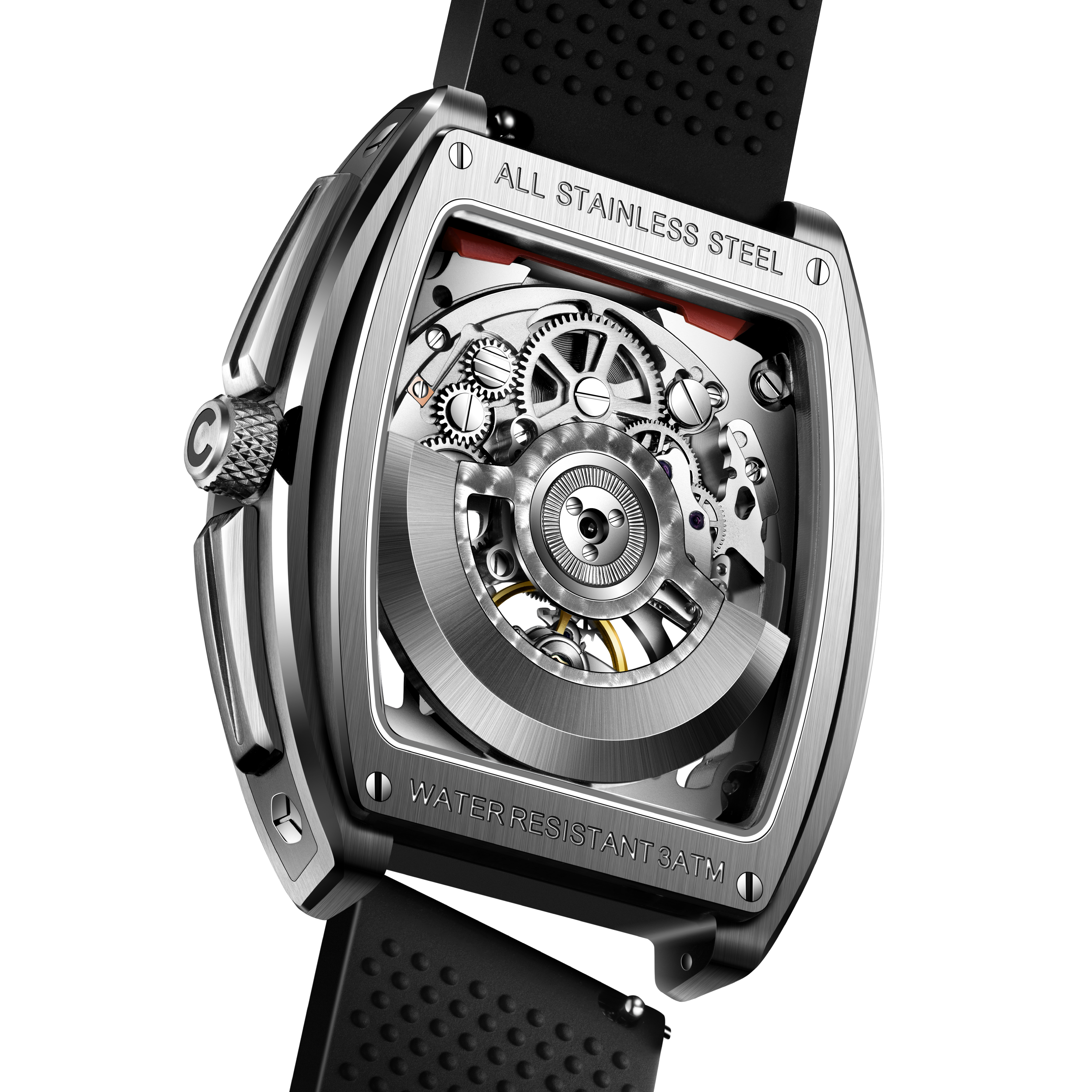 CIGA Design Edge Original skjelettklokke automatisk titan svart