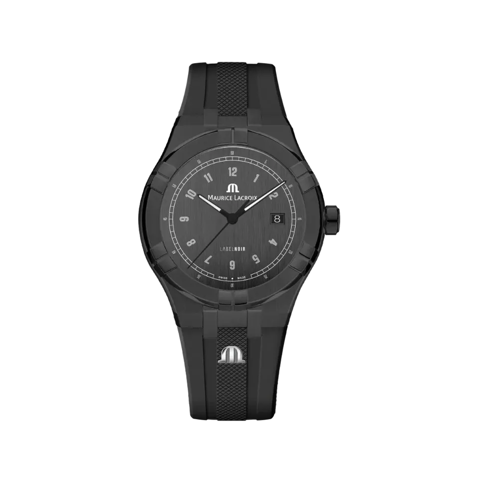 Label Noir Aikon Automatic 42MM klokke svart gummi