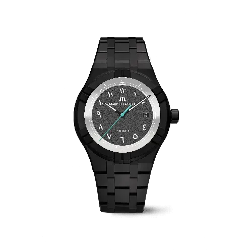 Label Noir Aikon Automatic 42MM klokke keramikk svart arabisk