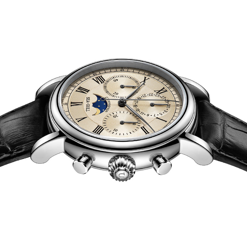 Sea-gull Extraordinary M199S kronograf 41 mm gul