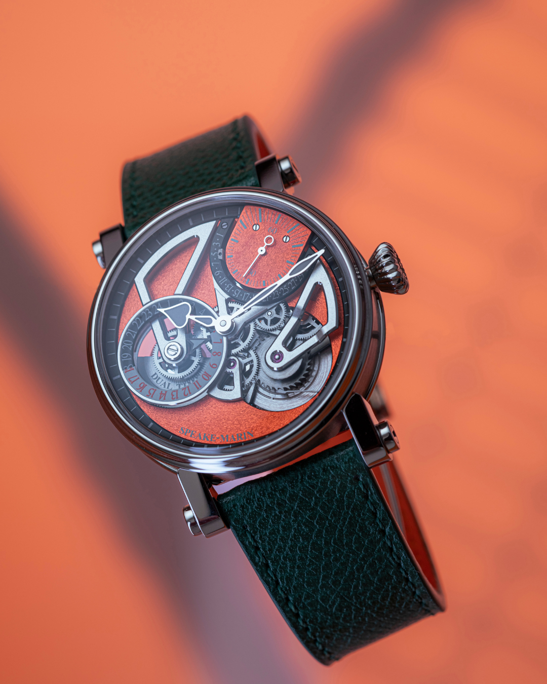 Speake-Marin Dual Time Terracotta klokke 42mm titan
