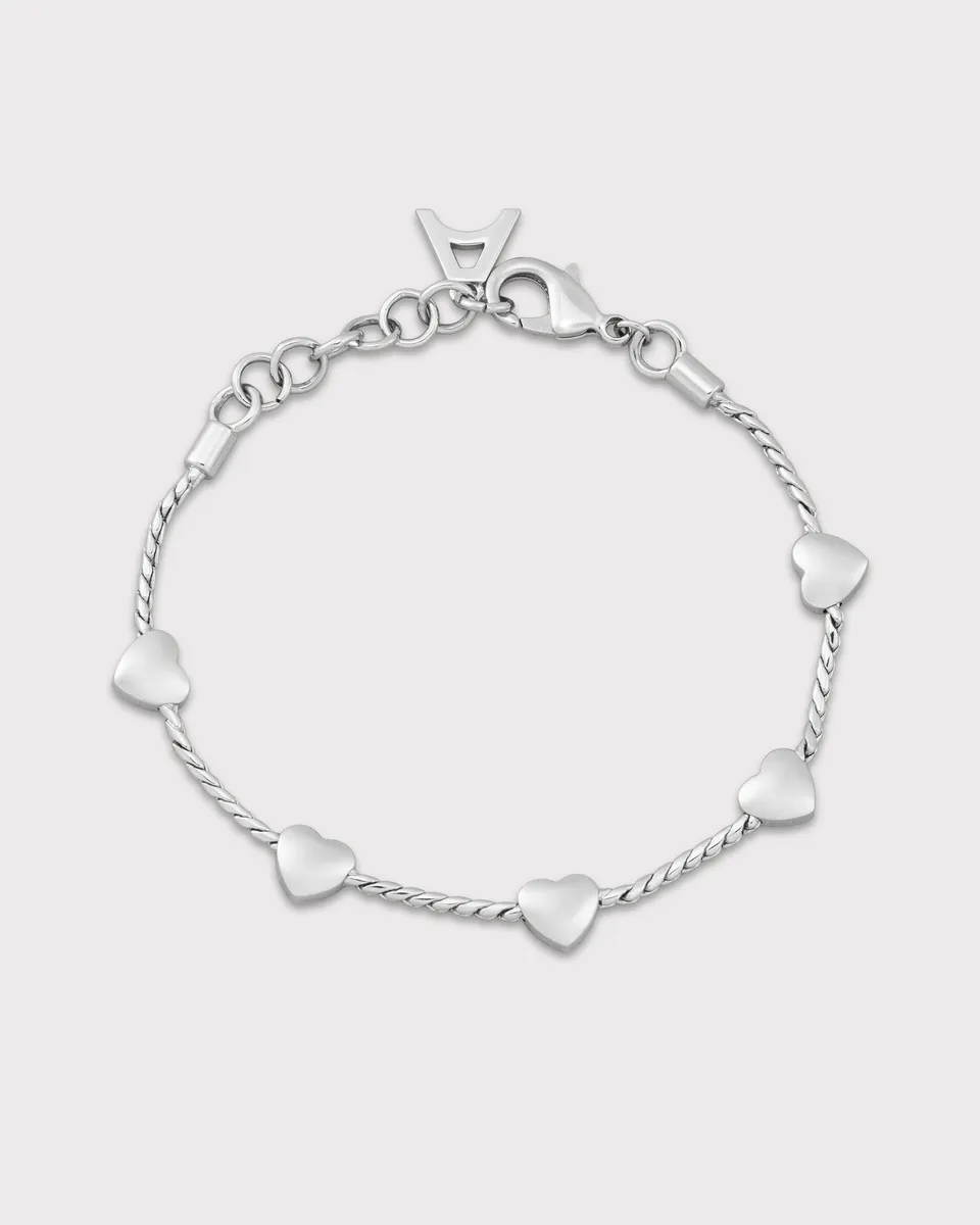 Armitron All The Love armbånd sølv 5 hjerter