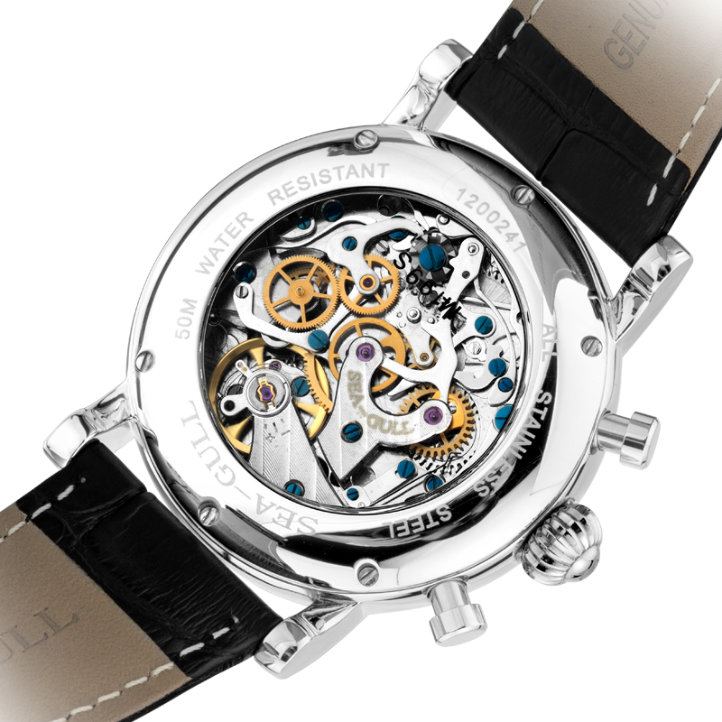Sea-gull Extraordinary M199S kronograf 41 mm gul