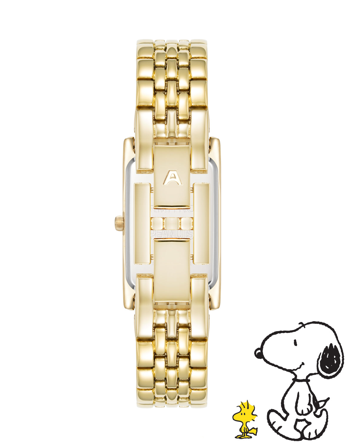 Armitron Peanuts Golden Hour 20mm dameklokke gull