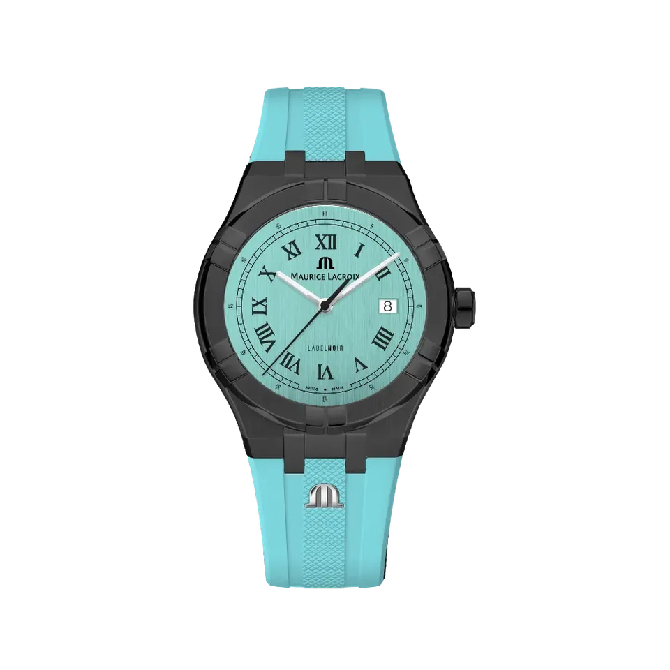 Label Noir Aikon Automatic 42MM herreklokke PVD lyseblå