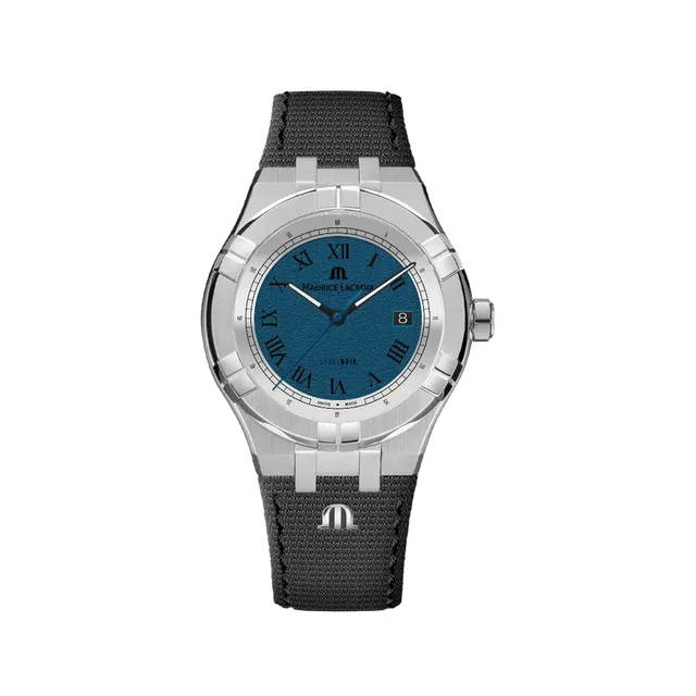 Label Noir Aikon Automatic 42MM klokke blå tekstil