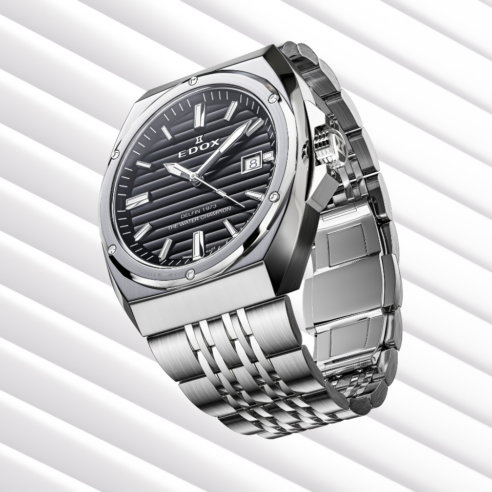 Edox 1973 Date herreklokke med dato