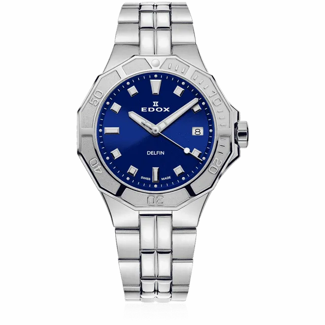 Edox Delfin Diver Date Lady dameklokke