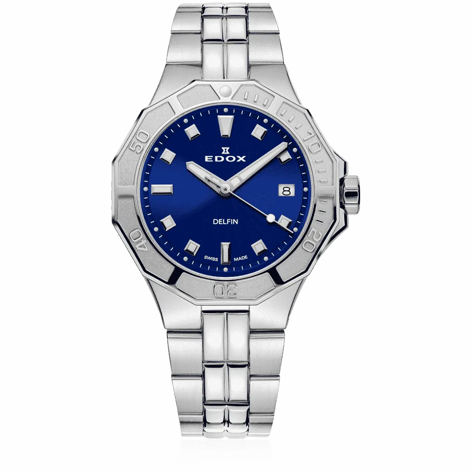Edox Delfin Diver Date Lady dameklokke