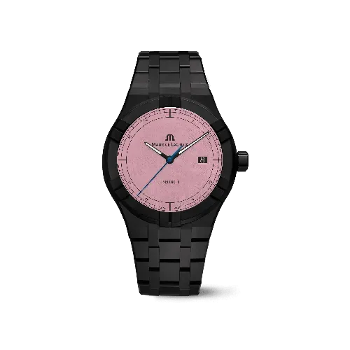 Label Noir Aikon Automatic 42MM klokke keramikk rosa