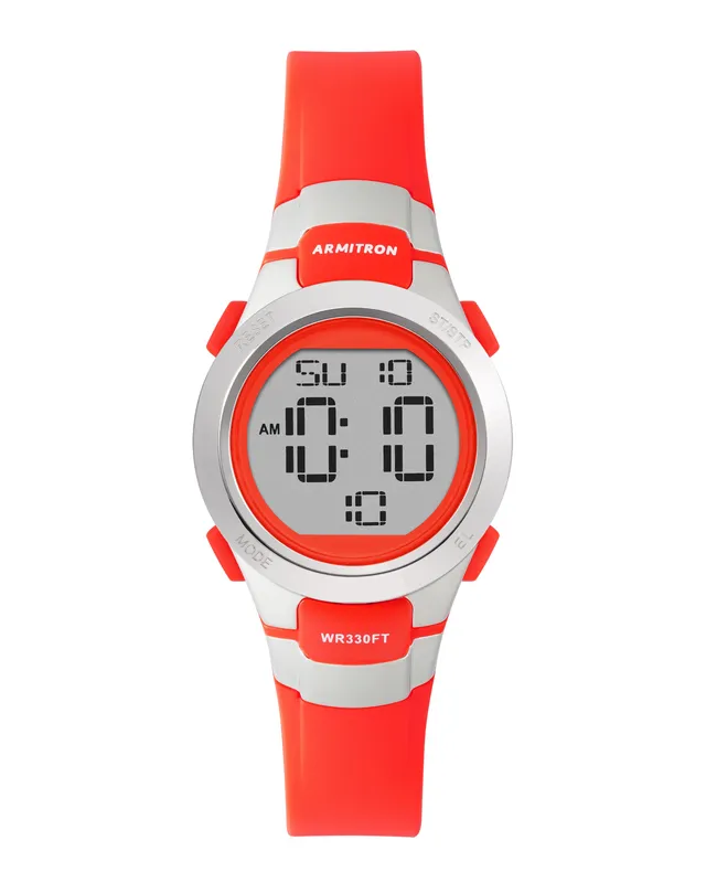 Armitron Digital 27mm plastklokke rød 100m