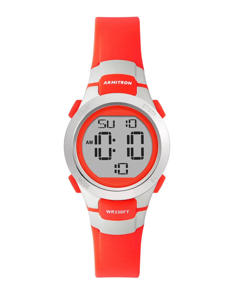 Armitron Digital 27mm plastklokke rød 100m