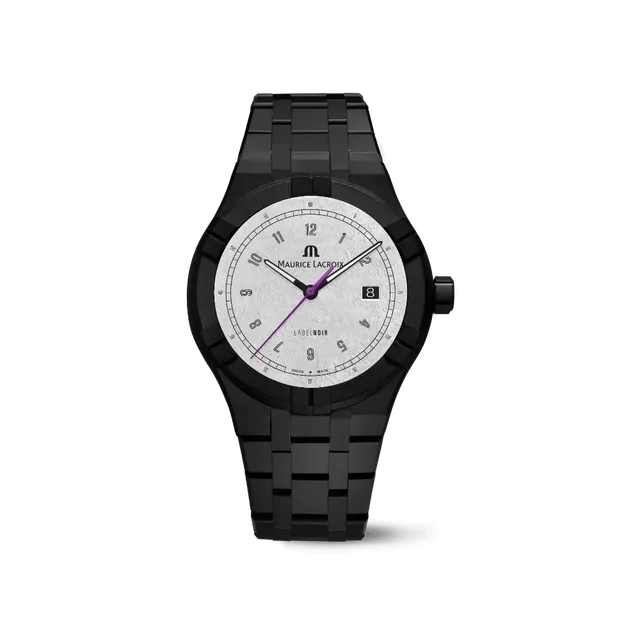 Label Noir Aikon Automatic 42MM klokke stål laser lilla
