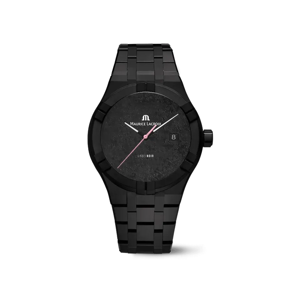 Label Noir Aikon Automatic 42MM klokke keramikk svart rosa