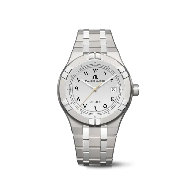 Label Noir Aikon Automatic 42MM klokke titan hvit