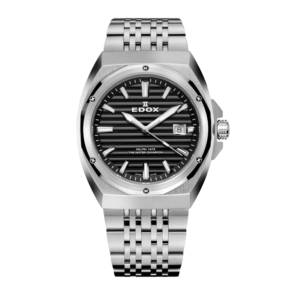 Edox 1973 Date herreklokke med dato