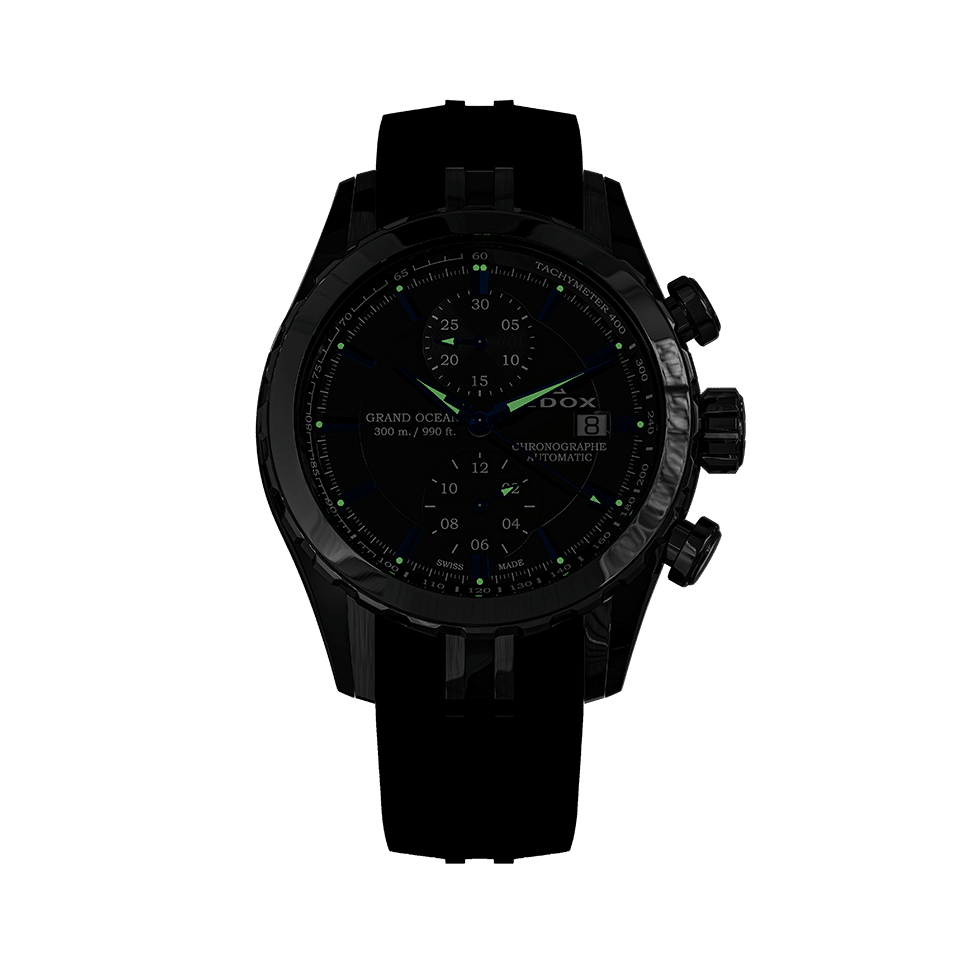 Edox Grand Ocean Chronograph Automatic herreklokke automatisk