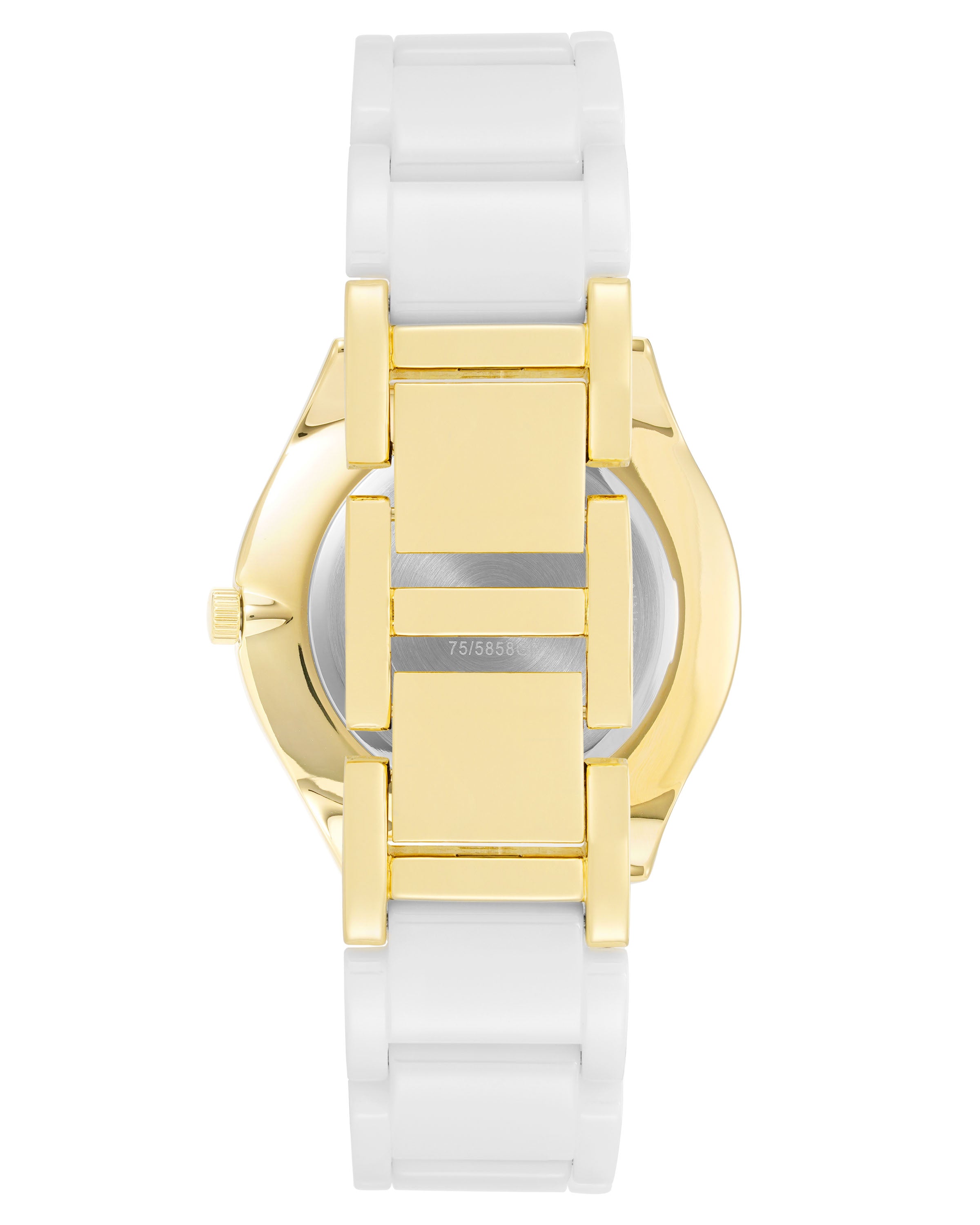 Armitron Jalyn 36mm dameklokke hvit keramikk/gull