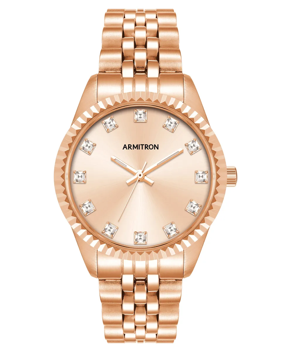 Armitron Constance dameklokke roségull 36 mm
