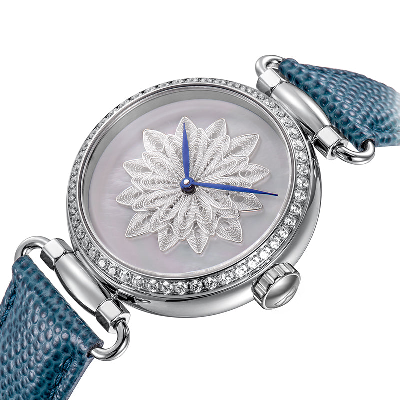 Sea-gull Artisan 719.18.8102L dameklokke hvit 38 mm tourbillon