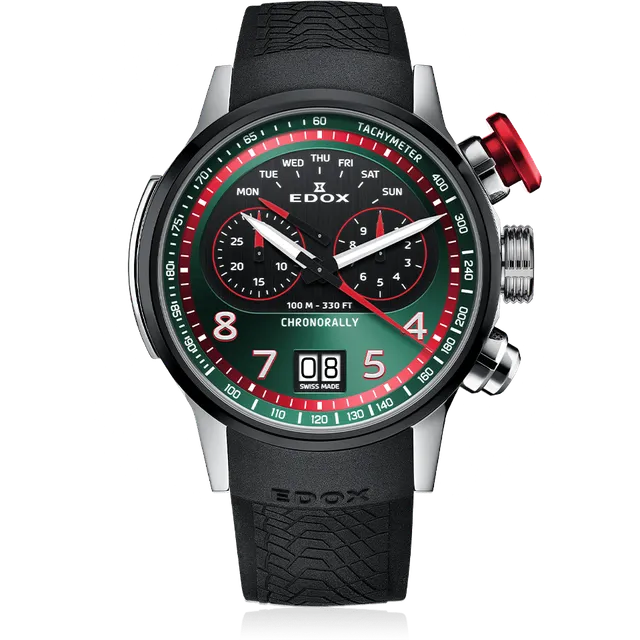 Edox Chronorally Chronograph herreklokke