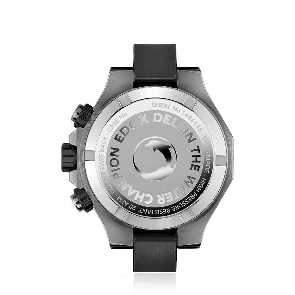 Edox Delfin Chronograph herreklokke vanntett
