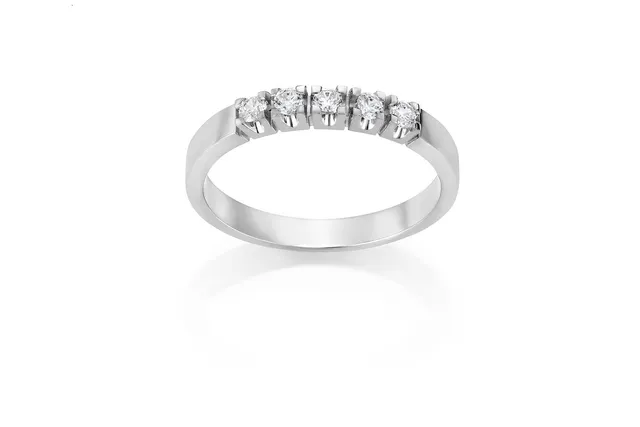 Espeland Diamantring hvitt gull 0,35 ct 3,2 mm
