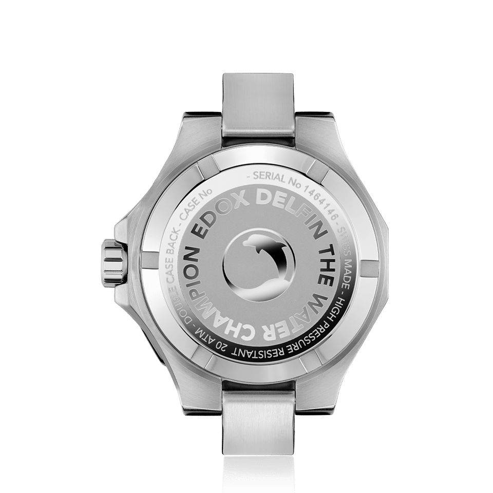 Edox Delfin Date herreklokke klassisk