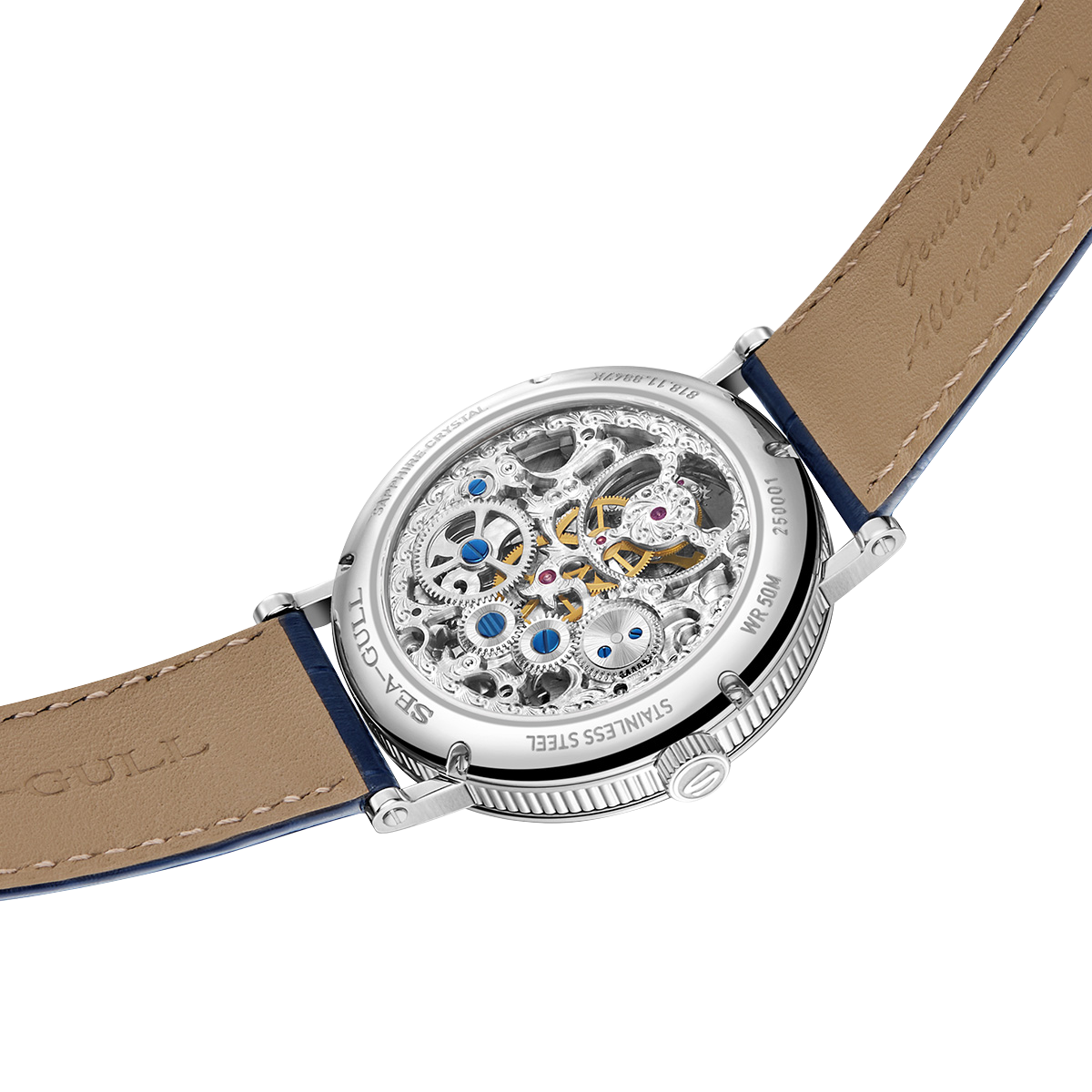Sea-gull Artisan 818.11.8847K tourbillonklokke hvit 39mm