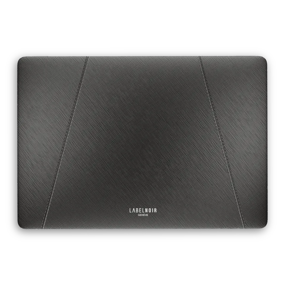 Label Noir MacBook Pro 16 deksel saffiano 2022-2024