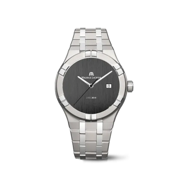Label Noir Aikon Automatic 42MM klokke titan hvit minimalistisk