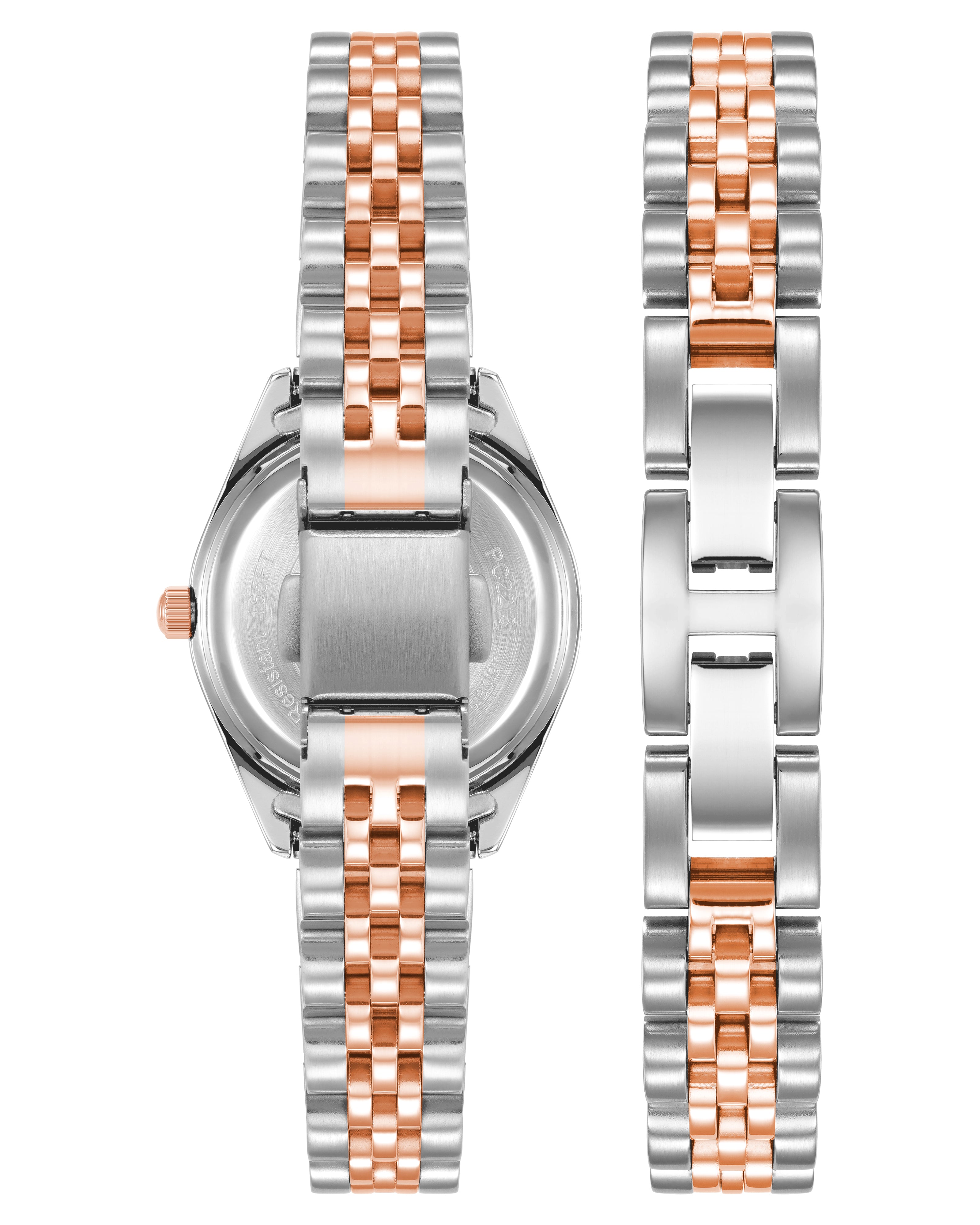 Armitron Minnie Crystal gavesett dameklokke 26 mm rosegull