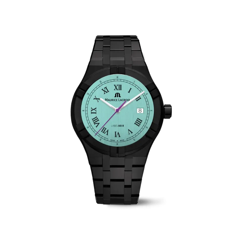 Label Noir Aikon Automatic 42MM herreklokke keramikk blå