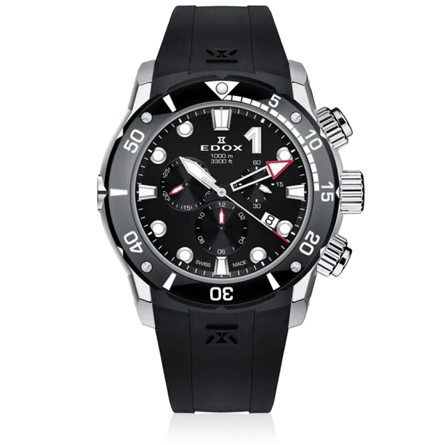 Edox Chronograph klokke kronograf herre