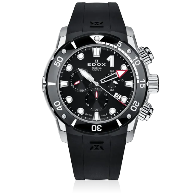 Edox Chronograph klokke kronograf herre