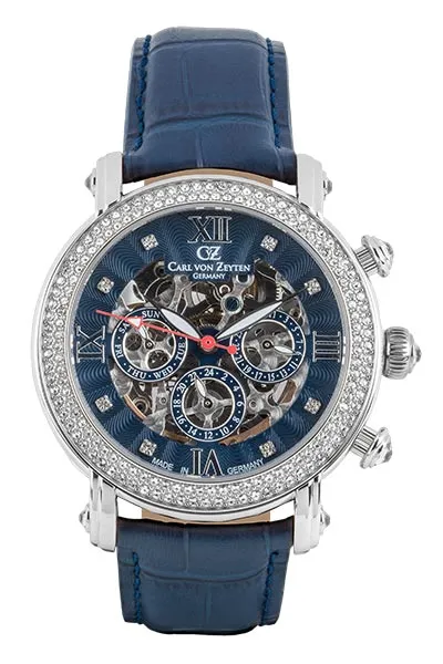 Carl von Zeyten Kniebis CVZ0062BLS automatisk klokke blå 40 mm