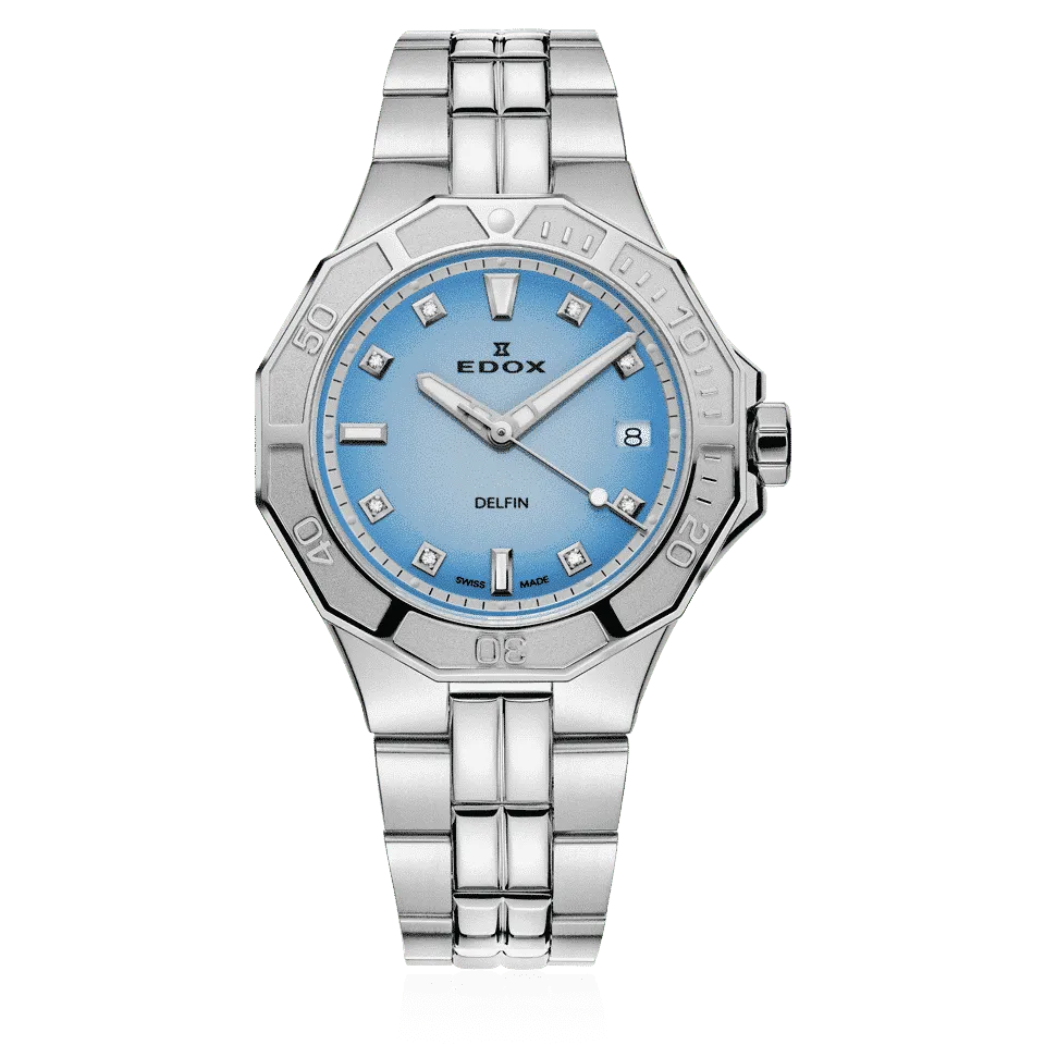 Edox Delfin Diver Date Lady Special Edition dameklokke dykker