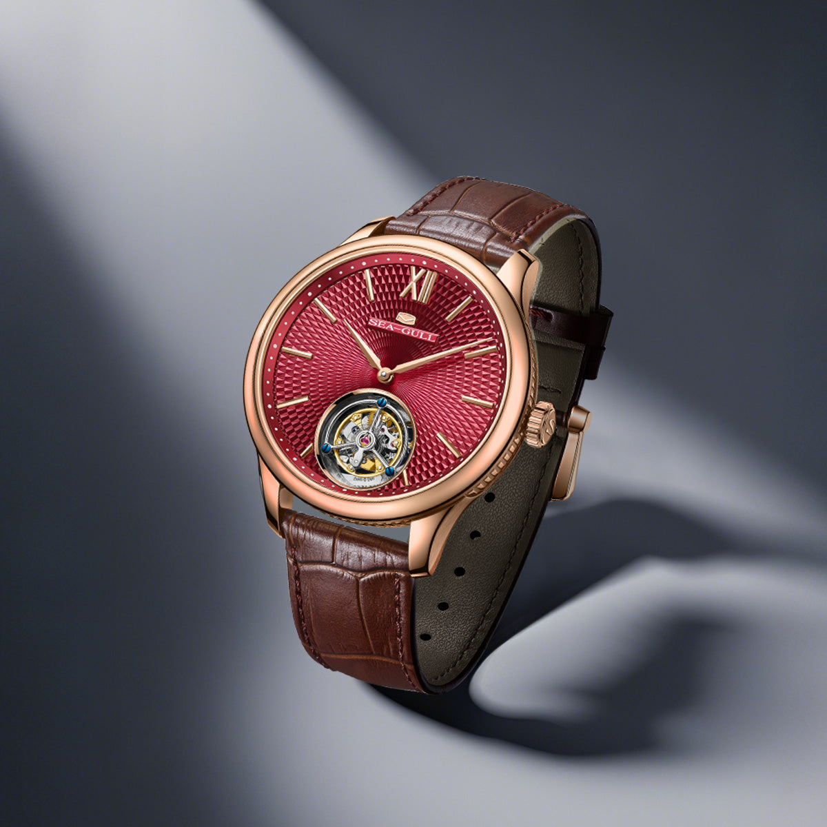 Sea-gull Artisan Heritage 818.17.8841 tourbillon 42mm rød