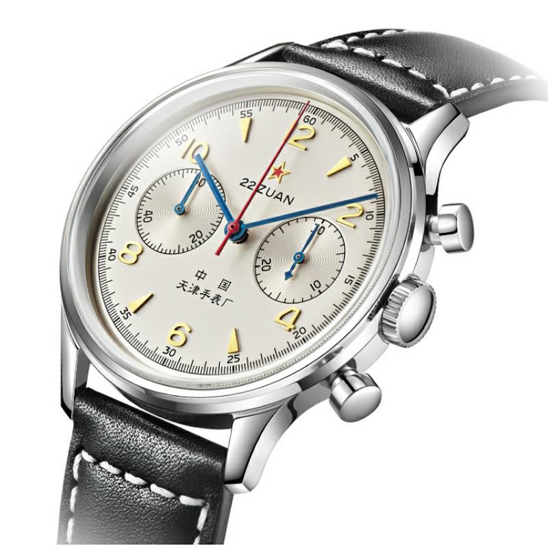 Sea-gull 1963 819.87.1963 herreklokke beige kronograf