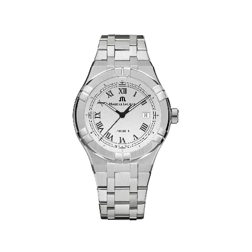 Label Noir Aikon Automatic 42MM klokke stål hvit microgroove