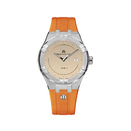 Label Noir Aikon Automatic 42MM klokke oransje stål