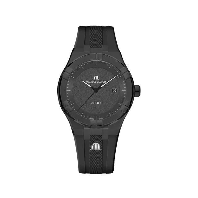 Label Noir Aikon Automatic 42mm klokke sort PVD gummi