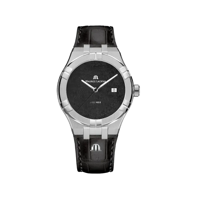 Label Noir Aikon Automatic 42MM klokke hvit stål skinn
