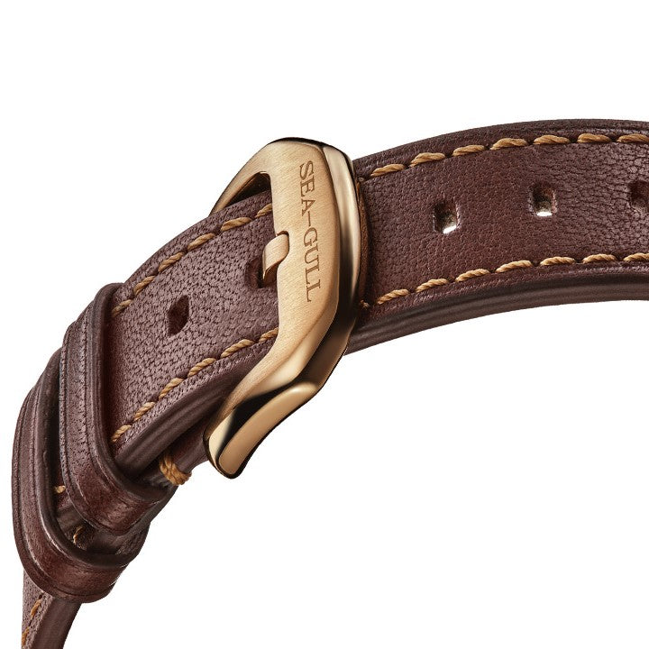Sea-gull Warpath 419.87.1139 herreklokke bronse gul