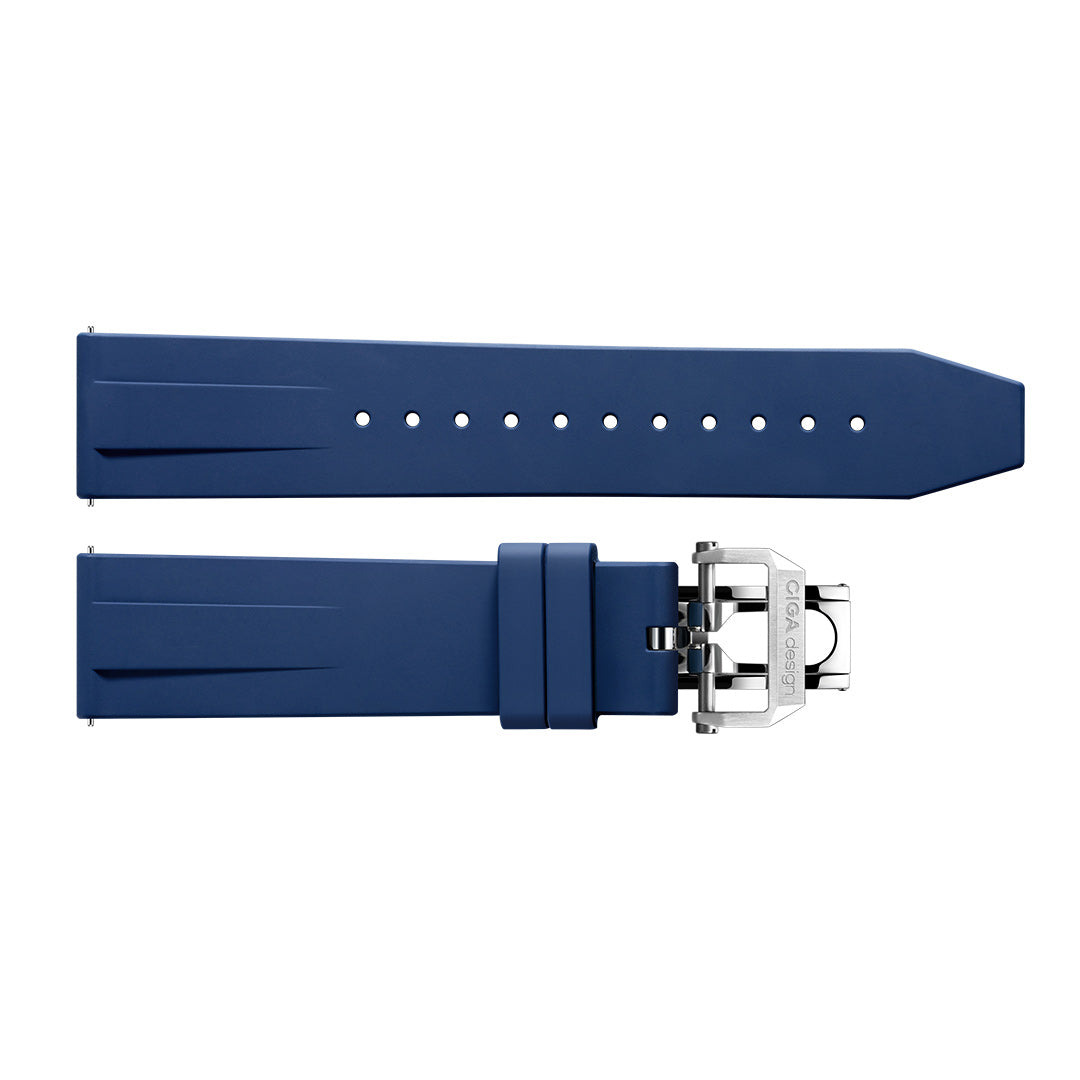 CIGA Design Blue Planet klokkerem 22 mm blå