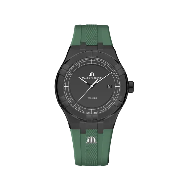 Label Noir Aikon Automatic 42MM klokke PVD grønn gummi