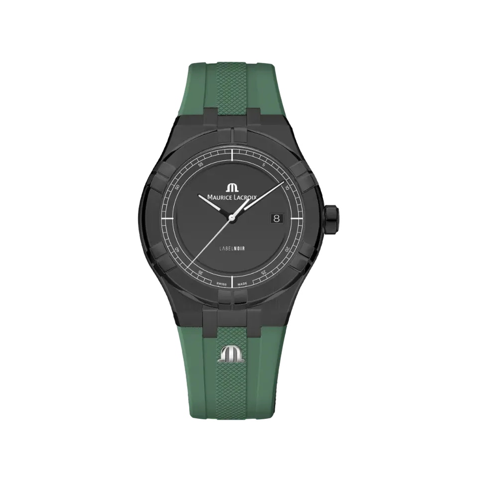 Label Noir Aikon Automatic 42MM klokke PVD grønn gummi