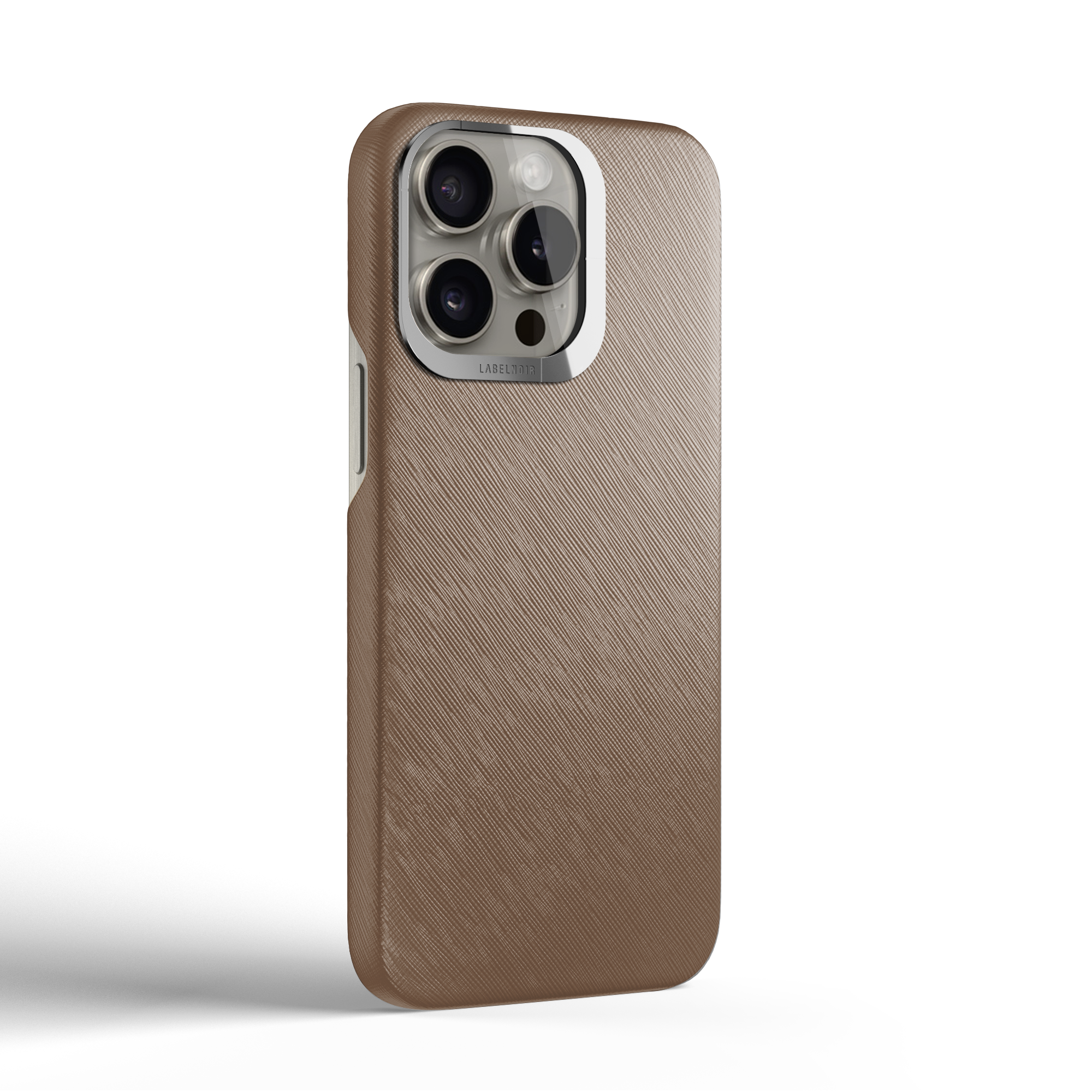 Label Noir Saffiano iPhone 16 Pro Max deksel svart MagSafe