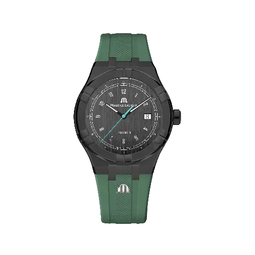 Label Noir Aikon Automatic 42MM klokke grønn gummirem