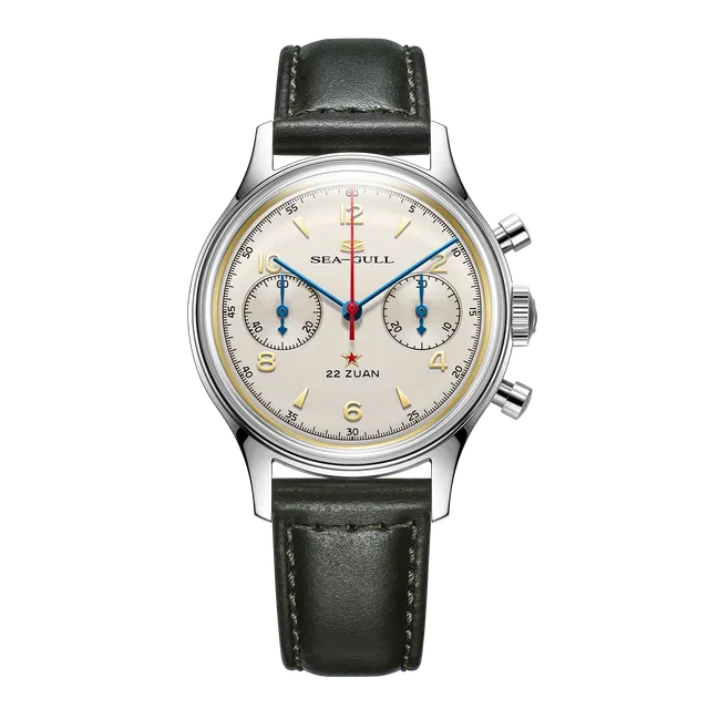 Sea-gull 1963 819.17.1963B herreklokke beige 37,3 mm